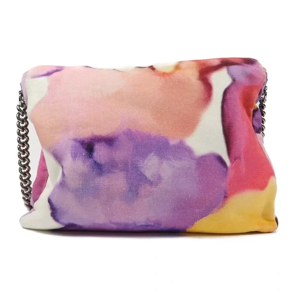 💎✨BEAUTIFUL✨💎CHANEL FLAP WATER COLOR  MESSENGER ULTRA RARE FLOWER POWER GRAFITI - Picture 9 of 13